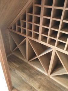 Wooden Shelving and wine rack